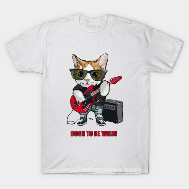 Born To Be Wild 01 T-Shirt by Miki De Goodaboom